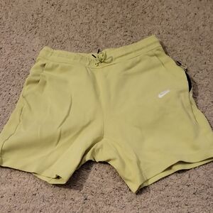 Nike Men's Light Yellow Athletic Shorts